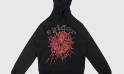 spider black hoodie