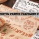 Custom Parchment Paper Sheets